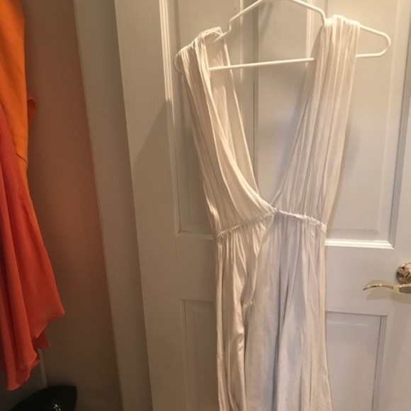 Modal Jersey Plunge Neck Dress by Bobi Size M - Picture 4 of 5